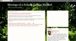 Desktop Screenshot of musingsofafemalecollegestudent.blogspot.com