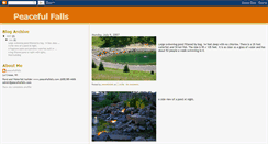 Desktop Screenshot of peacefulfalls.blogspot.com