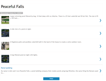 Tablet Screenshot of peacefulfalls.blogspot.com