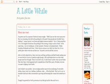 Tablet Screenshot of alittlewhile.blogspot.com