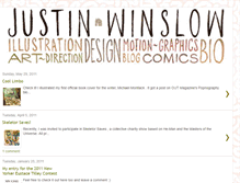 Tablet Screenshot of justinwinslowillustration.blogspot.com