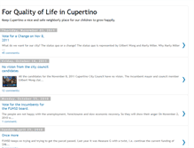 Tablet Screenshot of cupertinolife.blogspot.com