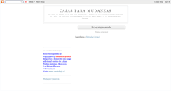 Desktop Screenshot of cajasparamudanzas.blogspot.com