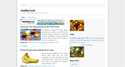 Desktop Screenshot of foodtohealthy.blogspot.com