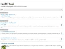 Tablet Screenshot of foodtohealthy.blogspot.com