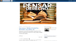Desktop Screenshot of pensarderecho.blogspot.com