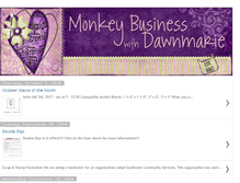 Tablet Screenshot of monkeybusinesswithdawnmarie.blogspot.com