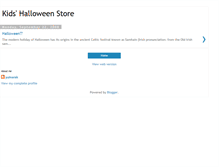 Tablet Screenshot of kidhalloweenstore.blogspot.com