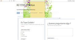 Desktop Screenshot of estuyacuidala.blogspot.com