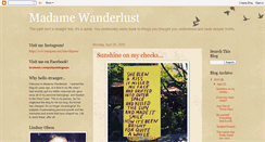 Desktop Screenshot of madame-wanderlust.blogspot.com