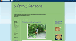 Desktop Screenshot of 5-goodreasons.blogspot.com