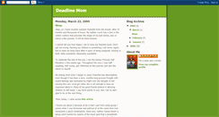 Desktop Screenshot of deadlinemom.blogspot.com