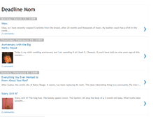 Tablet Screenshot of deadlinemom.blogspot.com