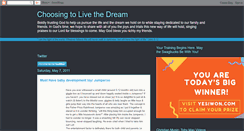 Desktop Screenshot of choosingtolivethedream.blogspot.com