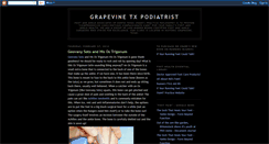 Desktop Screenshot of grapevinetxpodiatrist.blogspot.com