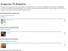 Tablet Screenshot of grapevinetxpodiatrist.blogspot.com