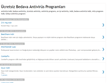 Tablet Screenshot of bedavaucretsizantivirus.blogspot.com