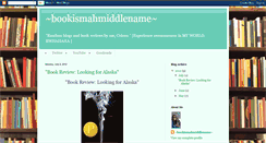 Desktop Screenshot of bookismahmiddlename.blogspot.com
