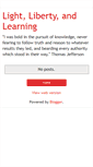Mobile Screenshot of lightlibertyandlearning.blogspot.com