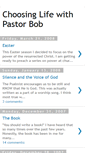 Mobile Screenshot of choosinglifewithpastorbob.blogspot.com