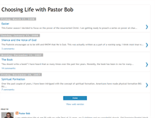 Tablet Screenshot of choosinglifewithpastorbob.blogspot.com