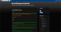 Desktop Screenshot of henrithegreenlobster.blogspot.com