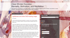 Desktop Screenshot of clearmindedsuccess.blogspot.com