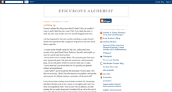 Desktop Screenshot of epicuriousalchemist.blogspot.com