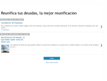 Tablet Screenshot of la-reunificacion-de-deudas.blogspot.com