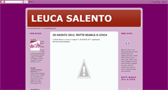 Desktop Screenshot of leucasalento.blogspot.com