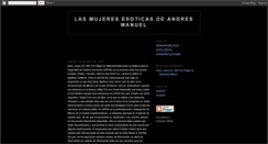 Desktop Screenshot of lasmujeresesoticasdeandresmanuel.blogspot.com