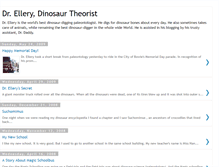 Tablet Screenshot of dinosaurtheorist.blogspot.com