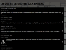 Tablet Screenshot of loqueseleocurrealacabeza.blogspot.com