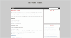 Desktop Screenshot of misteri-cyber.blogspot.com