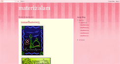 Desktop Screenshot of materi2islam.blogspot.com