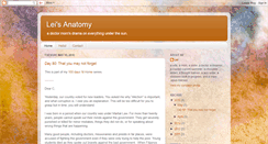 Desktop Screenshot of leisanatomy.blogspot.com