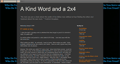 Desktop Screenshot of kindwordand2x4.blogspot.com