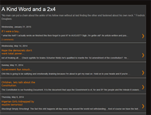 Tablet Screenshot of kindwordand2x4.blogspot.com