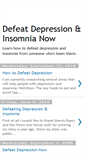 Mobile Screenshot of defeatdepressionnow.blogspot.com