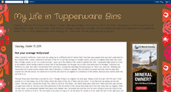 Desktop Screenshot of mylifeintupperware.blogspot.com