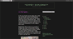 Desktop Screenshot of gypsydiplomat.blogspot.com