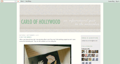 Desktop Screenshot of carloofhollywood.blogspot.com