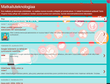 Tablet Screenshot of matkailuteknologia.blogspot.com