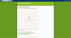 Desktop Screenshot of fearfactorvid.blogspot.com
