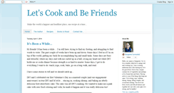 Desktop Screenshot of letscookandbefriends.blogspot.com