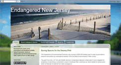 Desktop Screenshot of endangerednj.blogspot.com