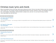 Tablet Screenshot of christian-music-lyric.blogspot.com