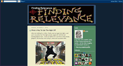 Desktop Screenshot of findingrelevance.blogspot.com