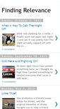 Mobile Screenshot of findingrelevance.blogspot.com