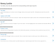 Tablet Screenshot of kennyleckie.blogspot.com